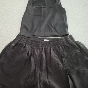 Ardene Black Textured Pants